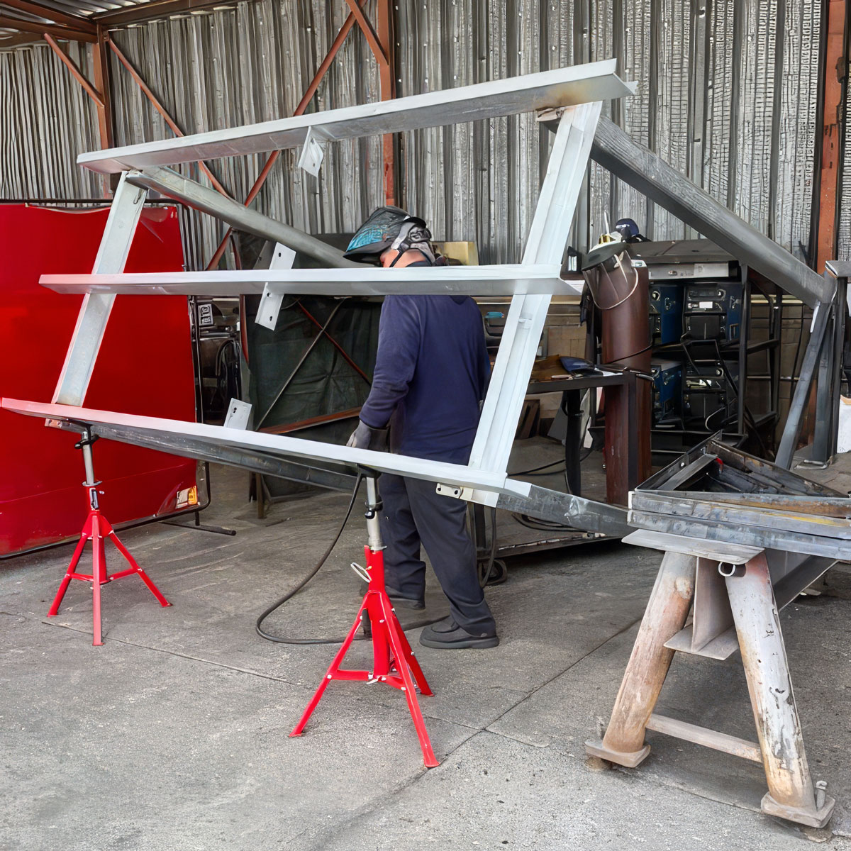 frame-fab-setup Our fabrication shop is a clear advantage